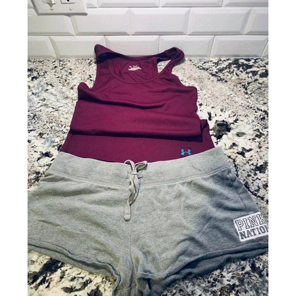 Under Armour Shirt and Pink Shorts Bundle - Picture 2 of 11